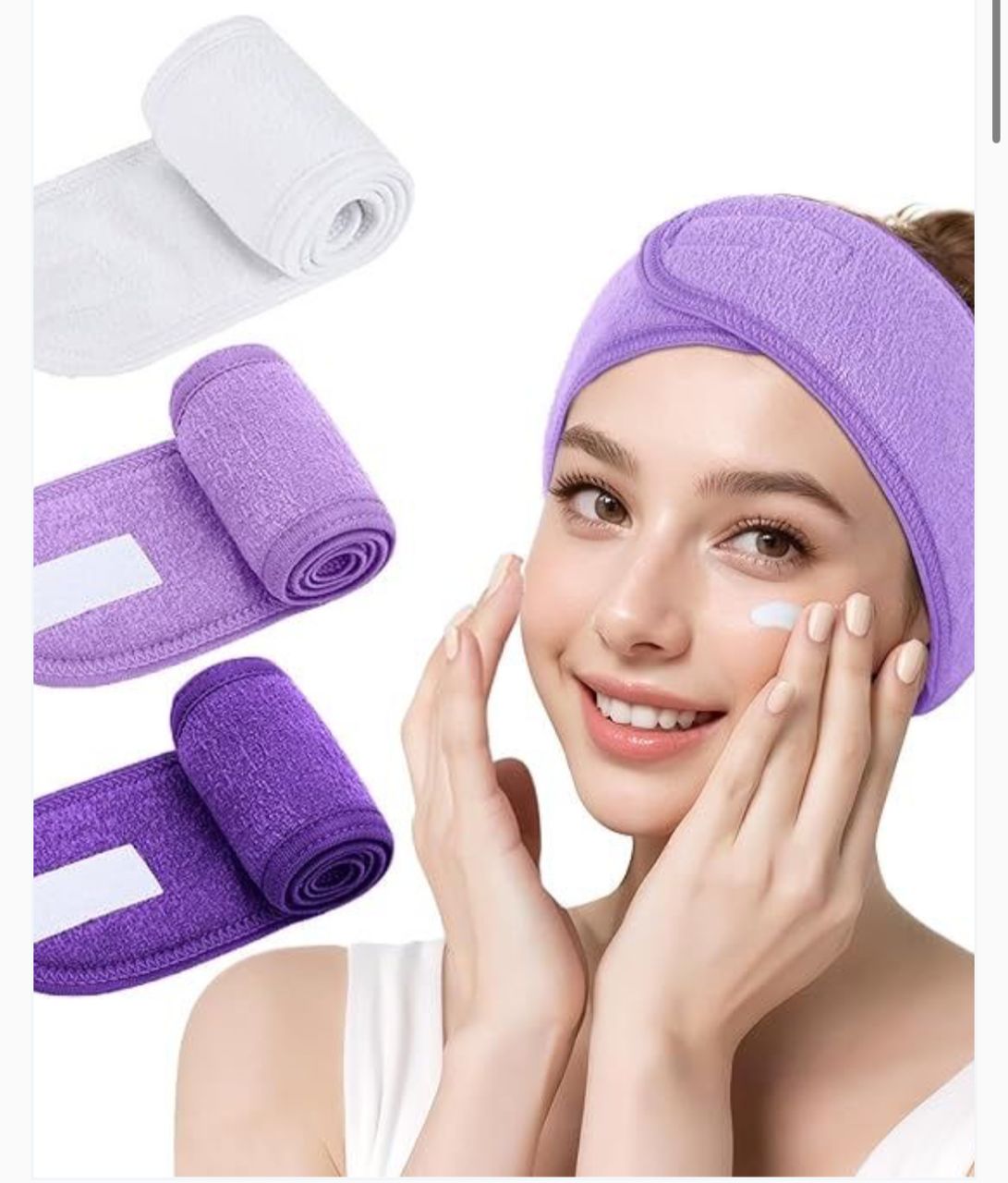 Spa headband for facial