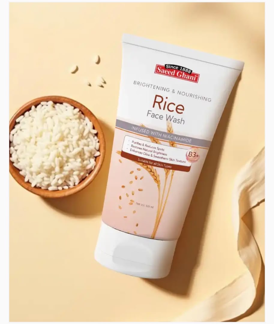 Nourishing  rice facial  wash