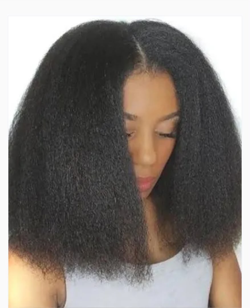 Short yaki straight wig