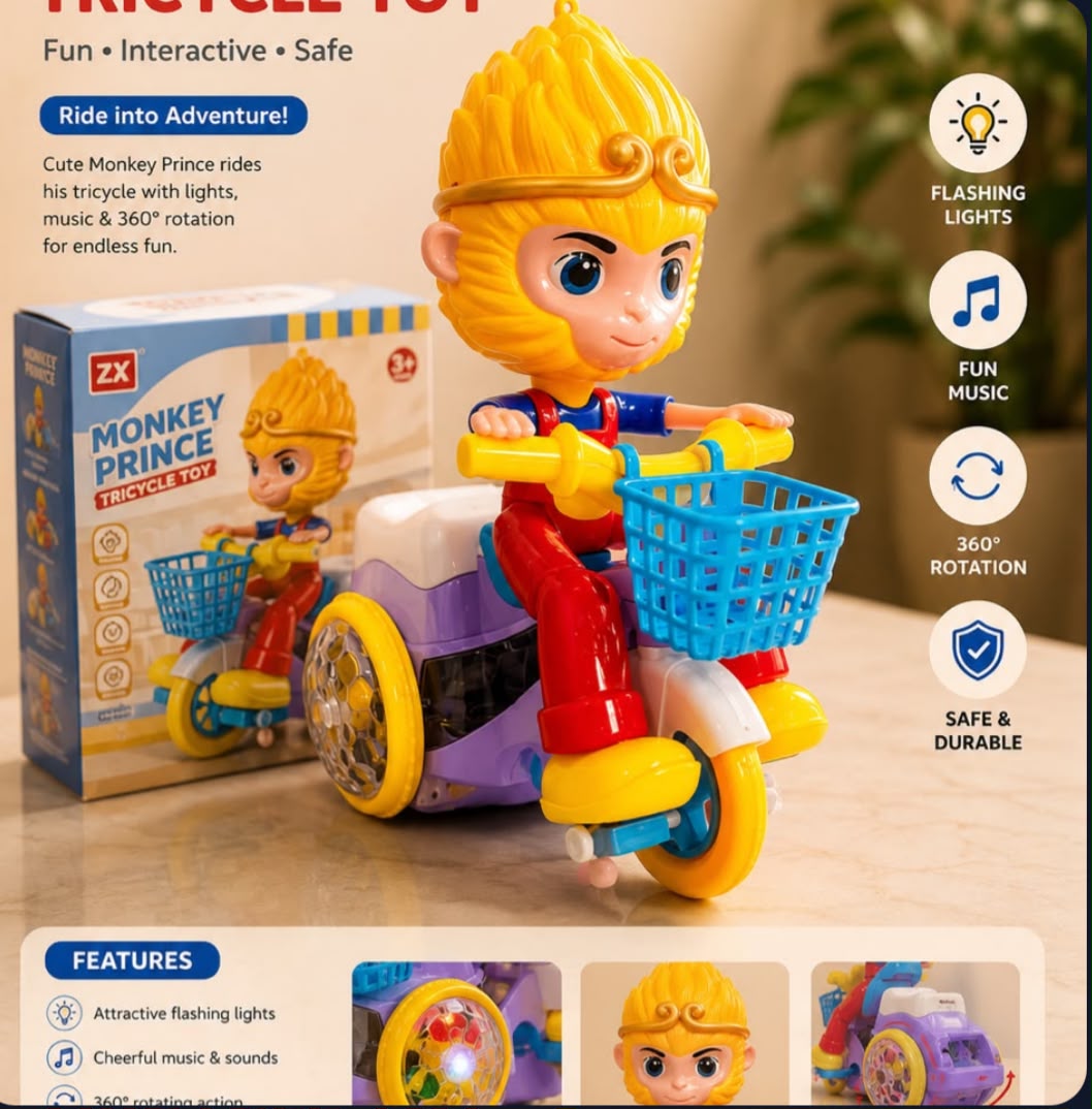 Monkey tricycle  toy
