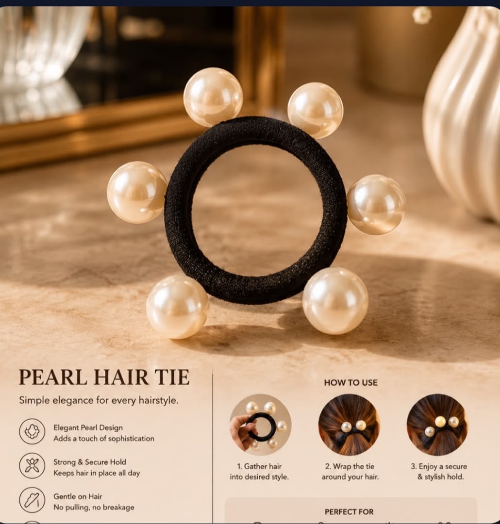 Pearl hair tie