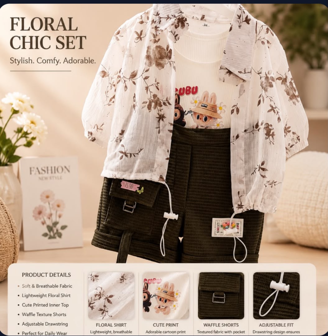 Floral chic set