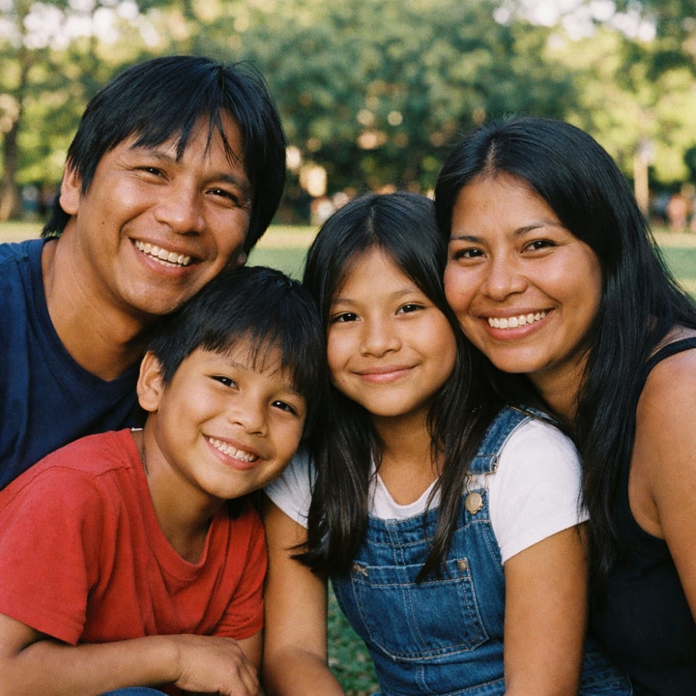 Familia Indígena Brasileña