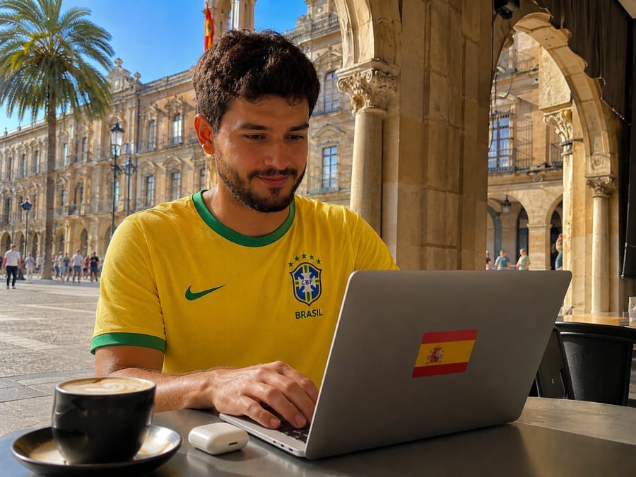 Visto de nômade digital na Espanha com trabalho remoto