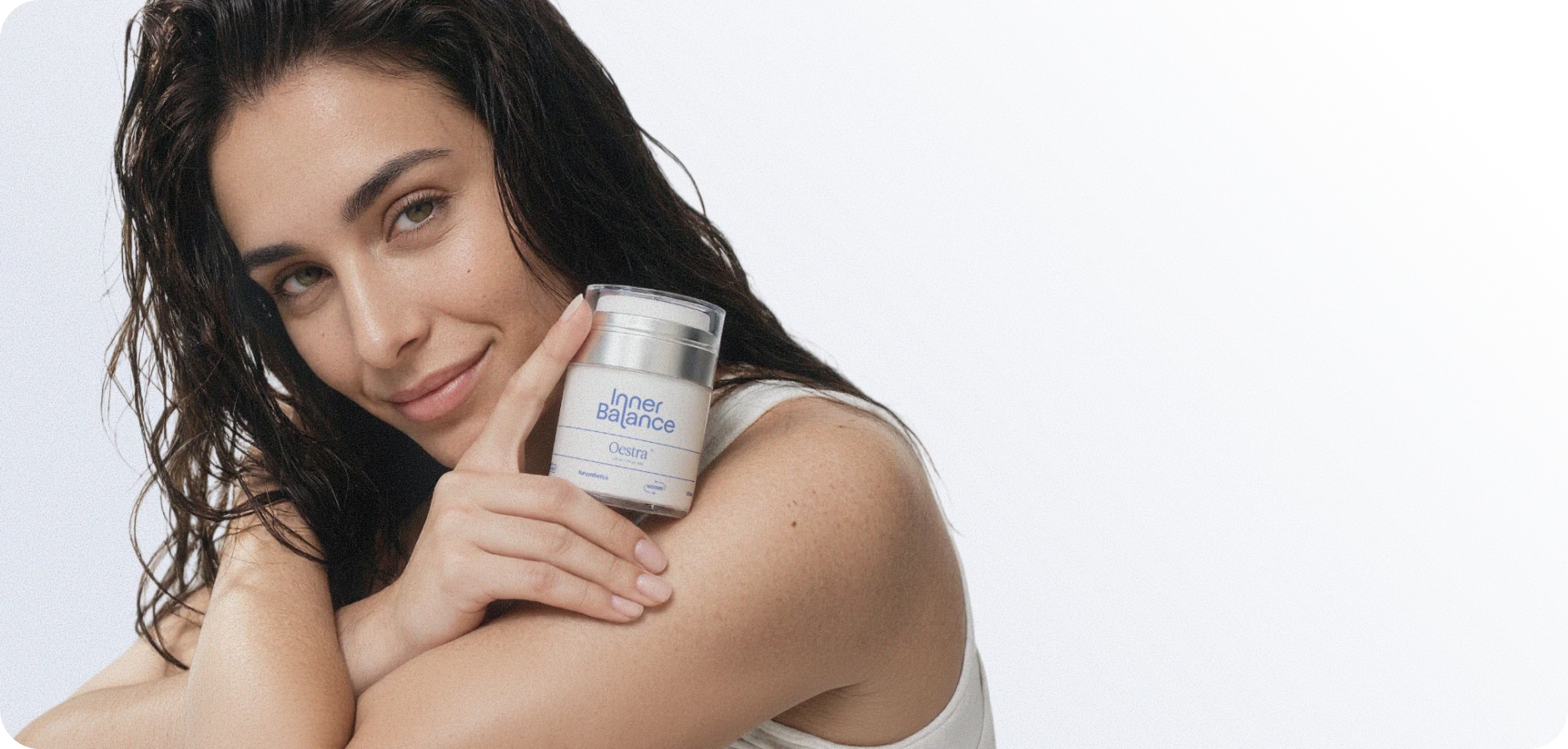 Woman with Oestra cream