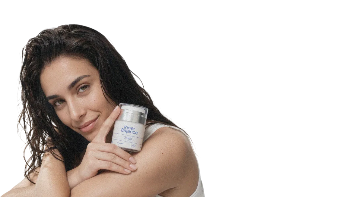 Woman with Oestra cream