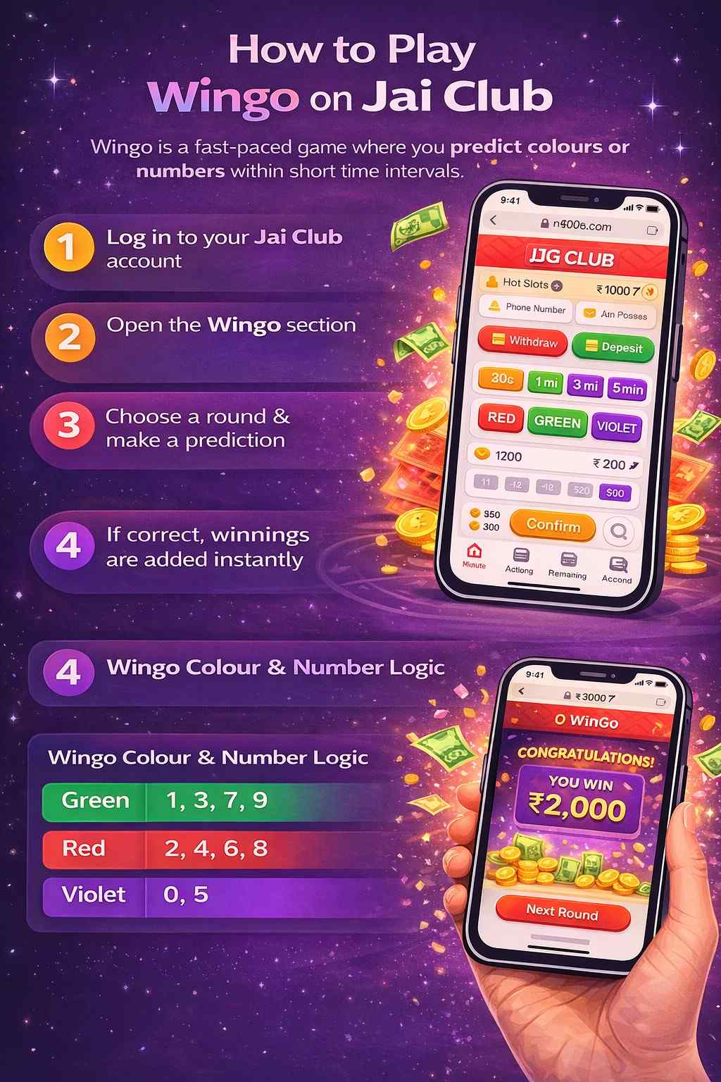 Jai Club Wingo Game Live Screen