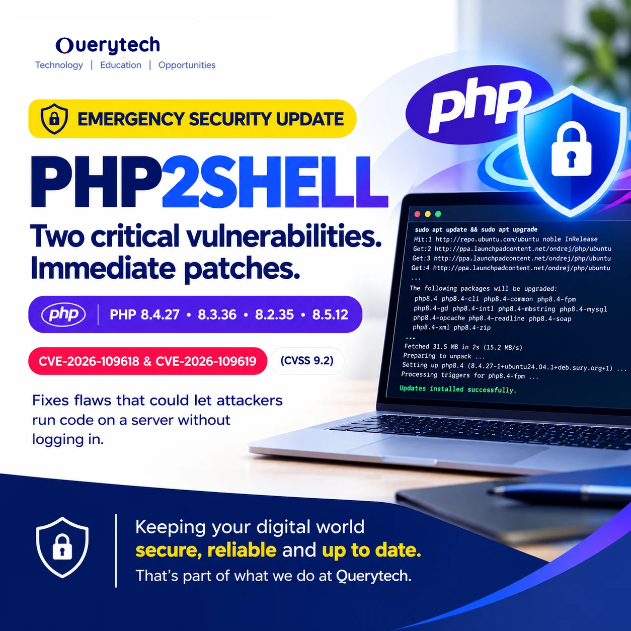 PHP2Shell: What the Critical PHP Security Vulnerabilities Mean for Website Owners