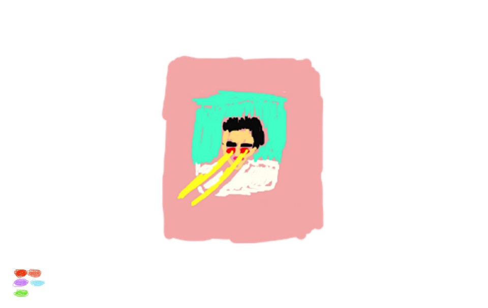 Self-drawing of Omar in the prototype world.