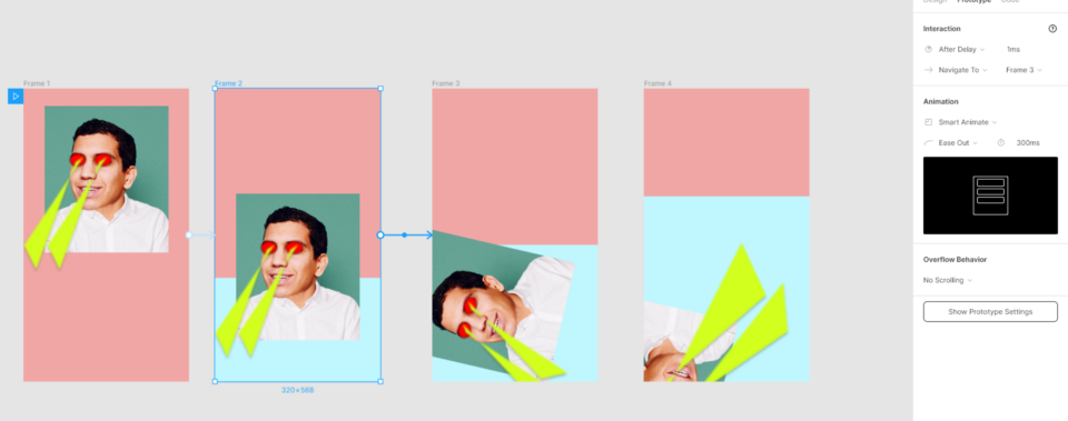Lay out the groundwork for Smart Animate on Figma
