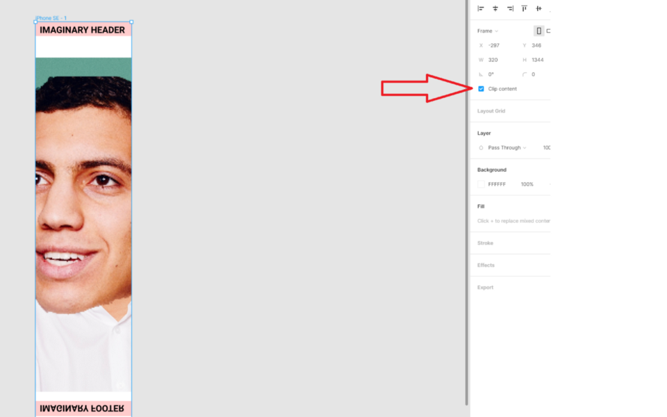 Clip your content on Figma to keep your canvas clean