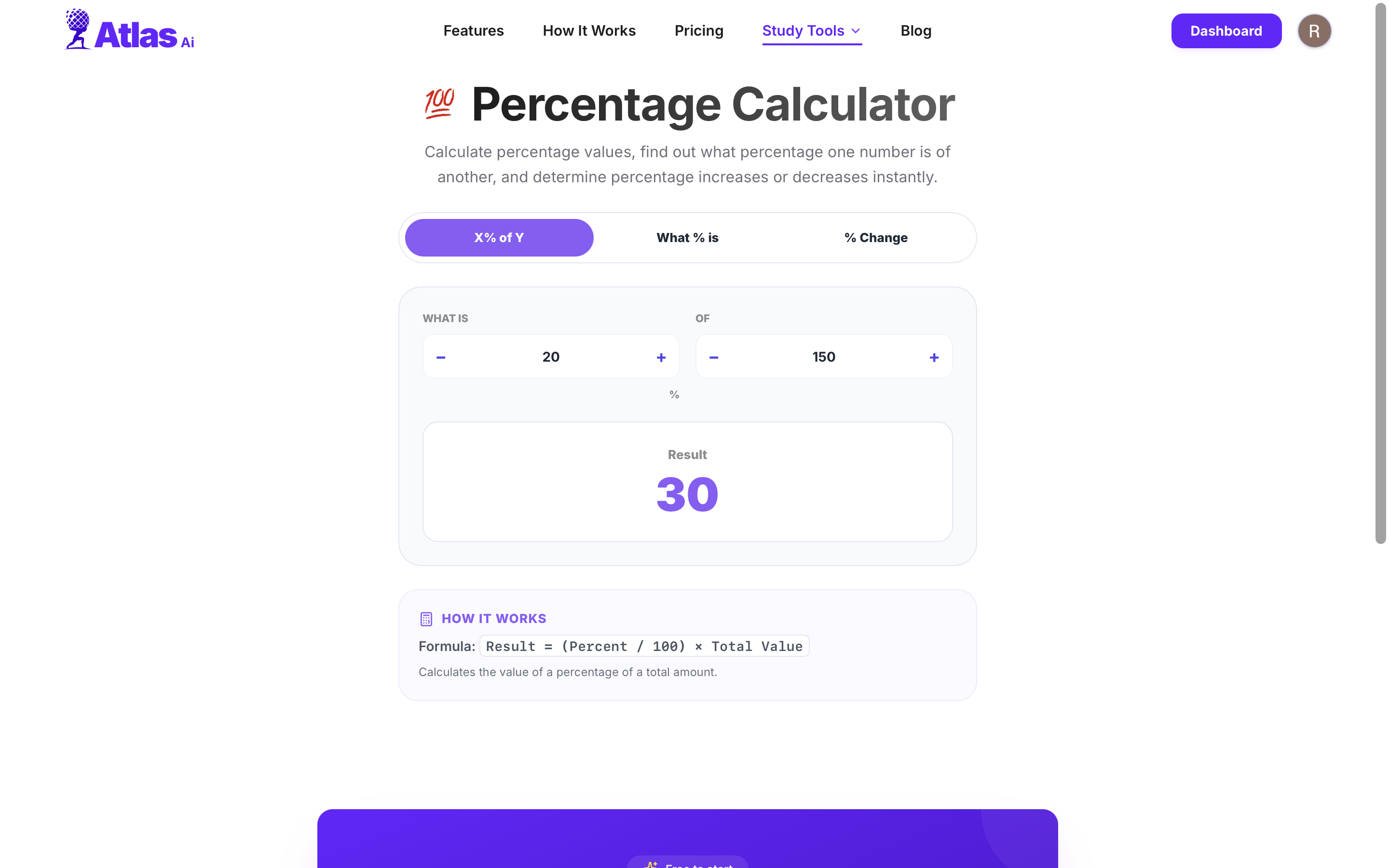 Percentage Calculator — instant percentage computations