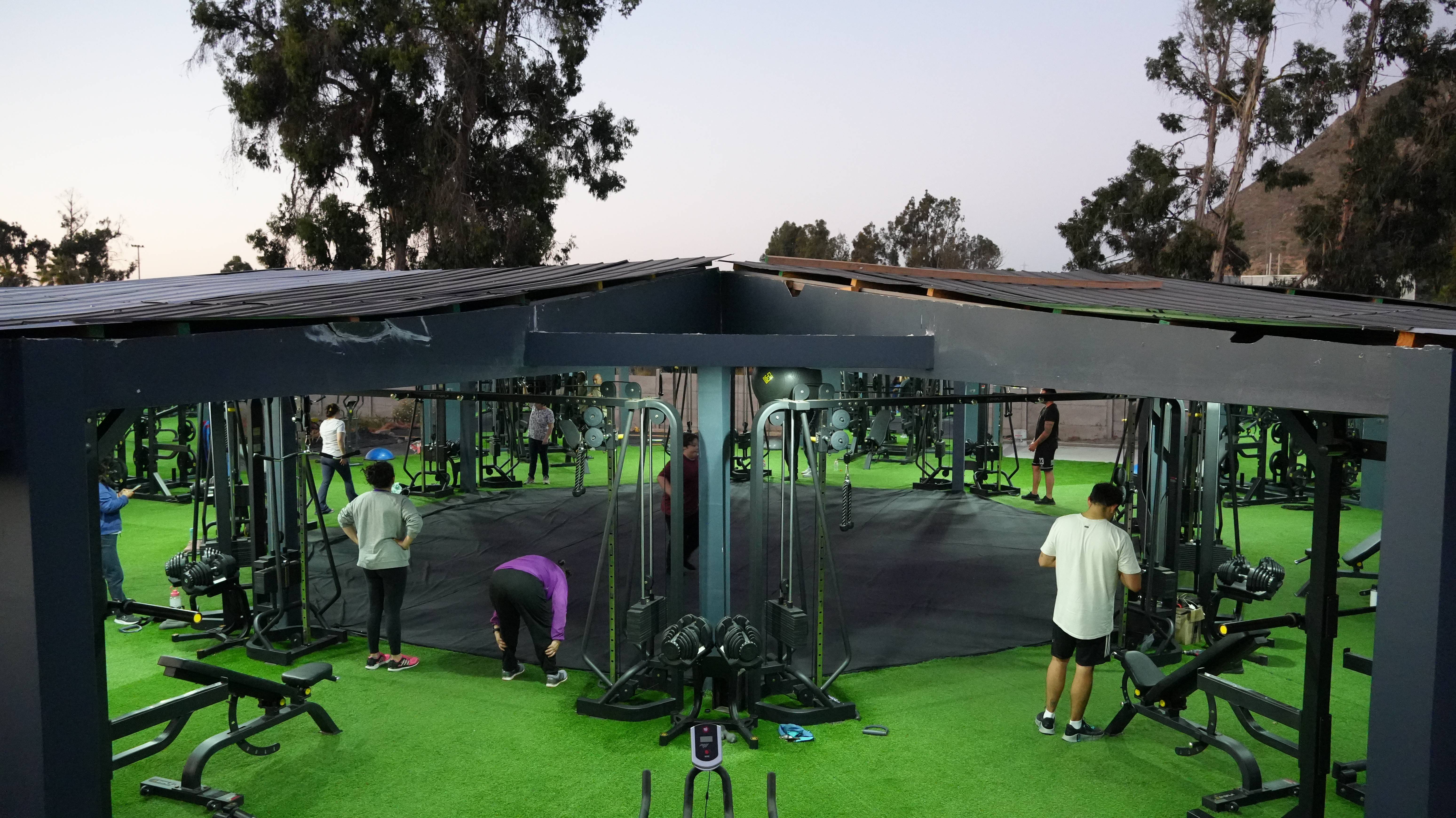 Ambiente en el octágono