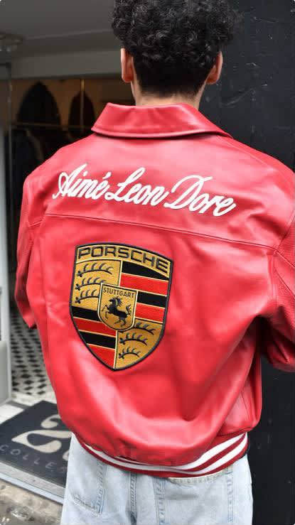 Porshe Red Leather Jacket