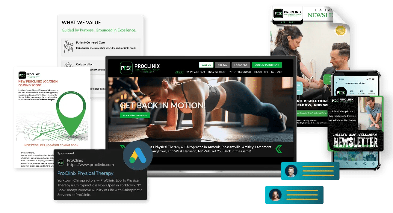 Practice Promotions Ultimate Patient Engagement System — dashboard mockup