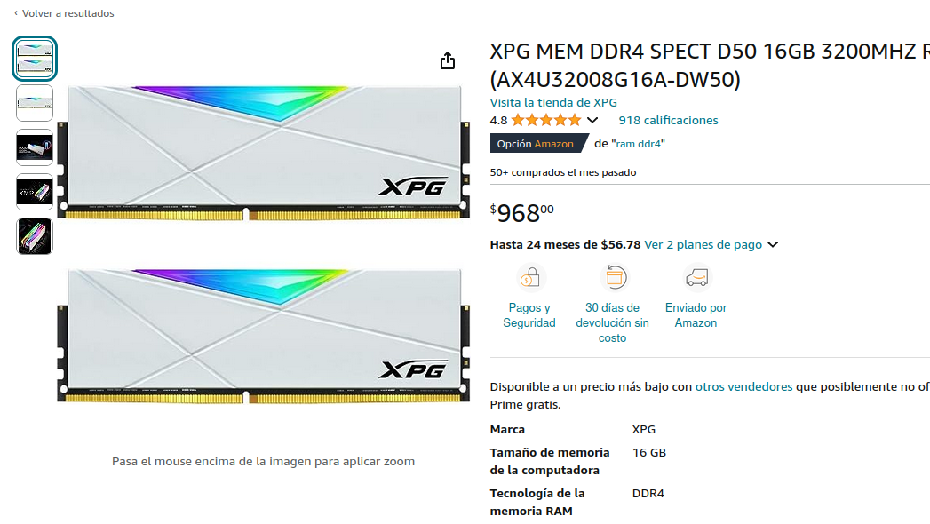 XPG SPECTRIX D50