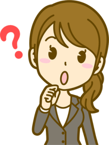質問する女性