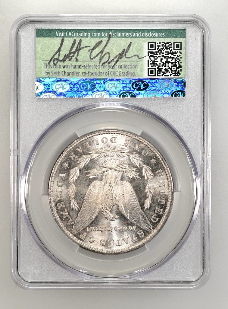 Slab Reverse 1881-S Morgan Dollars
