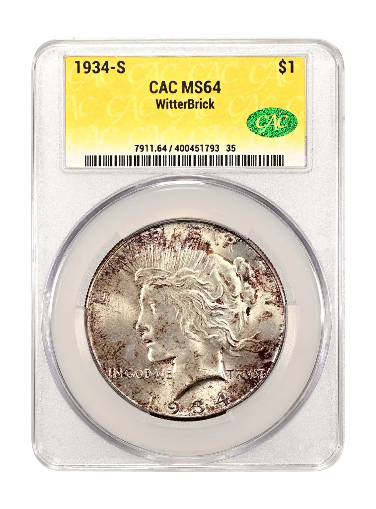 1934-S Peace Dollars - WitterBrick #400451793