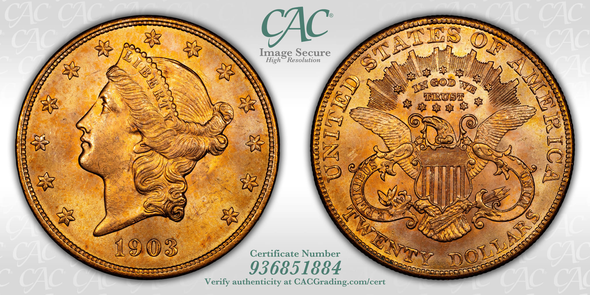 1903 $20 Liberty Gold – Type 3 - WitterBrick #936851884