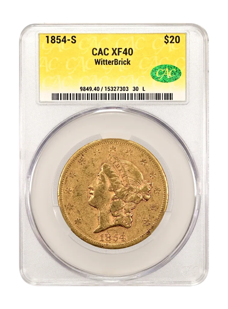 1854-S $20 Liberty Gold – Type 1 - WitterBrick #15327303