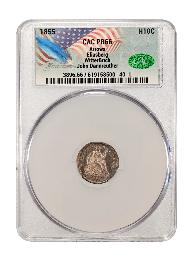 1855 Liberty Seated Half Dimes, Proof - WitterBrick #619158500