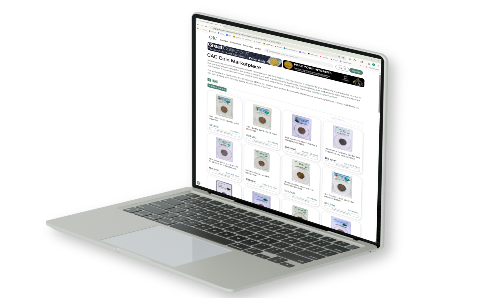 Shop the CAC Coin Marketplace