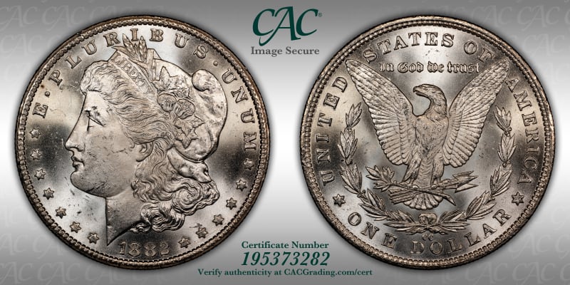 Martin Campbell – Historical Tracksほか計2枚 Morgan Dollars | 1882-CC 1 Top Below 8 $1 VAM-2A1 MS63 CACG