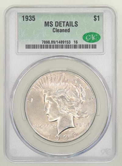 CAC Grading Coin Obverse