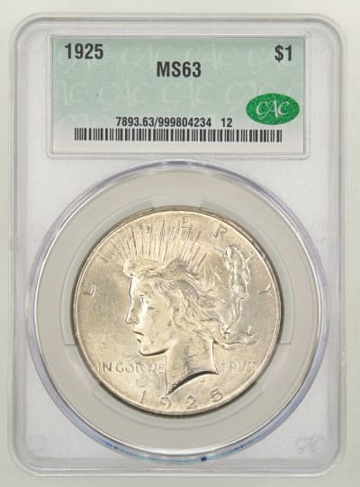 CAC Grading Coin Obverse