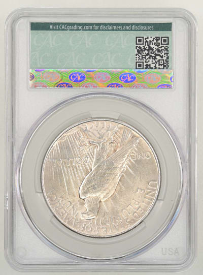 CAC Grading Coin Reverse