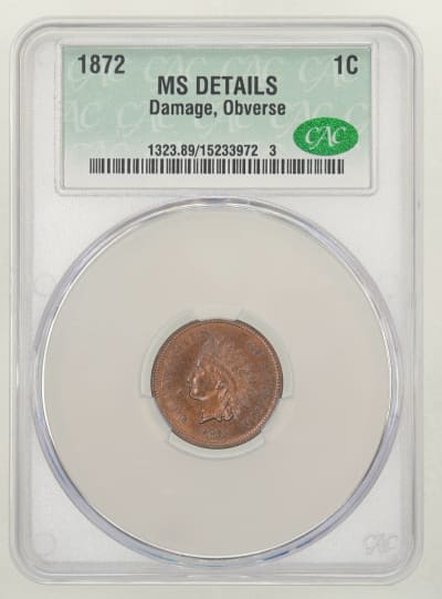 CAC Grading Coin Obverse