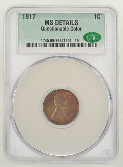 CAC Grading Coin Obverse