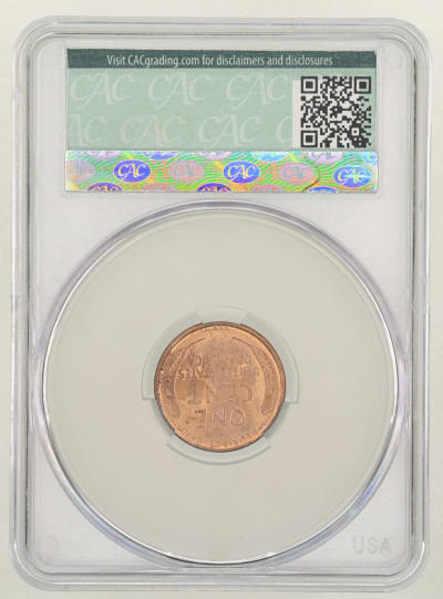 CAC Grading Coin Reverse