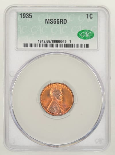 CAC Grading Coin Obverse