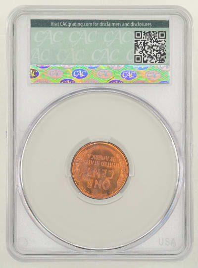 CAC Grading Coin Reverse