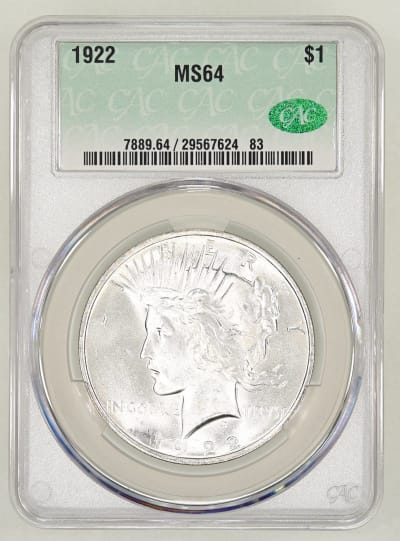 CAC Grading Coin Obverse