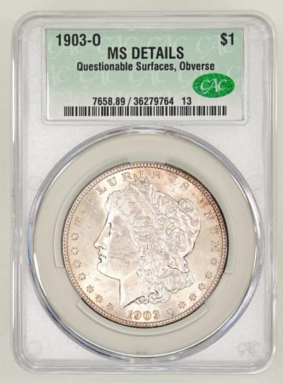 CAC Grading Coin Obverse