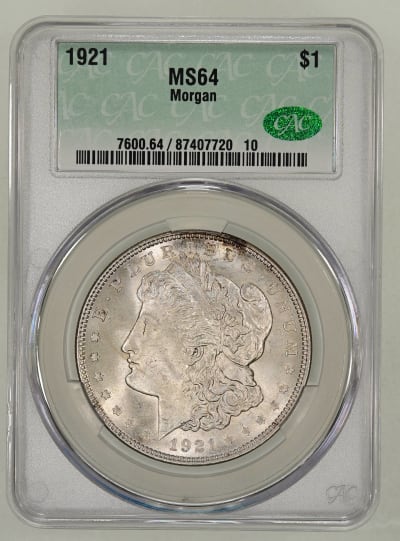 CAC Grading Coin Obverse