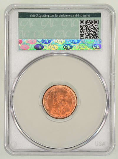 CAC Grading Coin Reverse