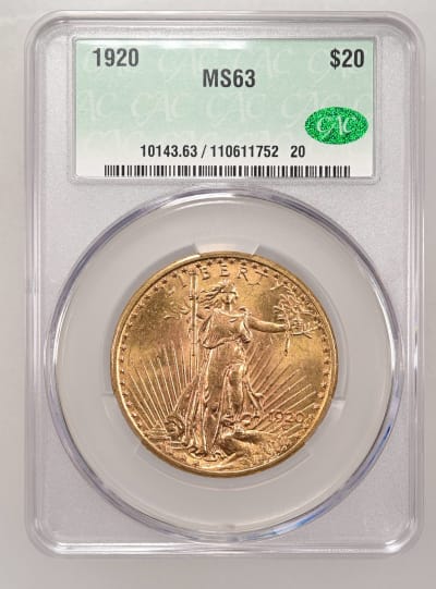 CAC Grading Coin Obverse