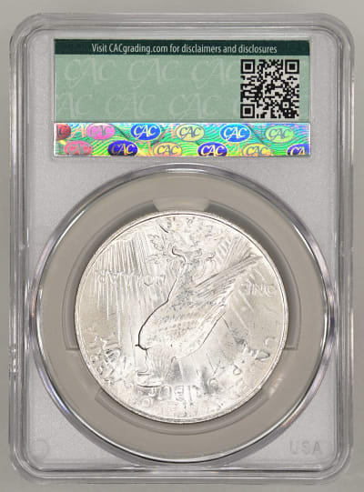CAC Grading Coin Reverse