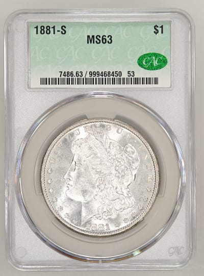 CAC Grading Coin Obverse
