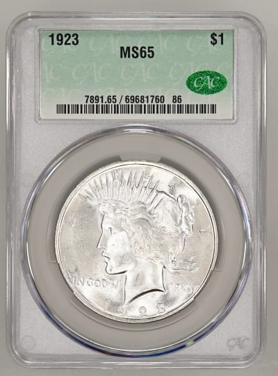 CAC Grading Coin Obverse