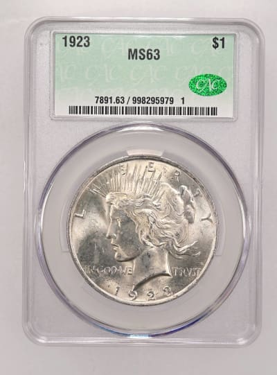 CAC Grading Coin Obverse