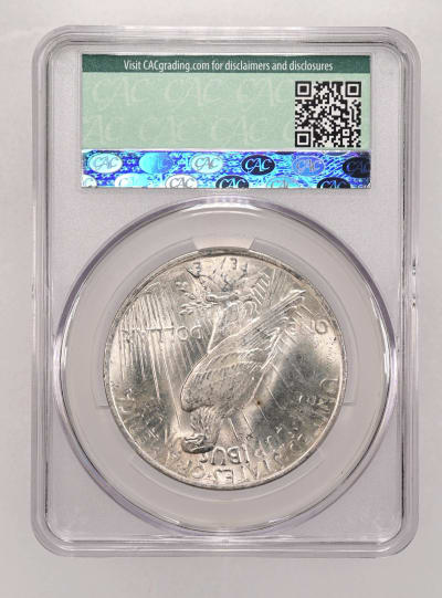 CAC Grading Coin Reverse