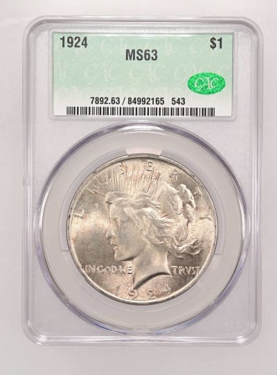 CAC Grading Coin Obverse