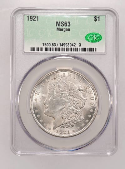 CAC Grading Coin Obverse