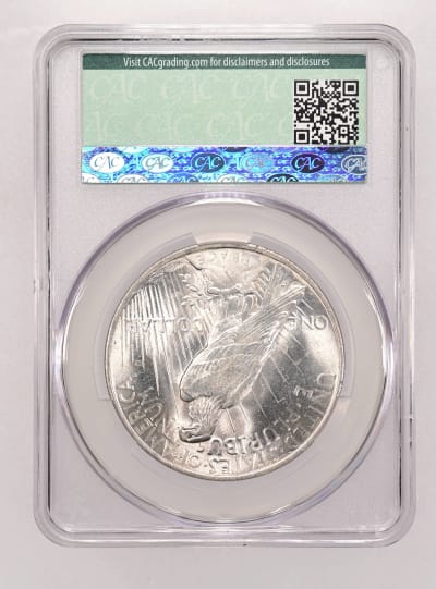 CAC Grading Coin Reverse