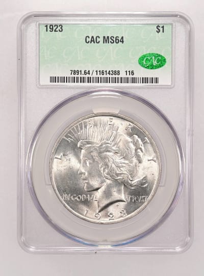 CAC Grading Coin Obverse